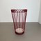 French red metal umbrella stand in mategot style, 1950s 4