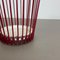 French red metal umbrella stand in mategot style, 1950s 17