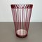 French red metal umbrella stand in mategot style, 1950s, Image 16