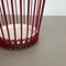 French red metal umbrella stand in mategot style, 1950s 13