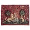 Vintage French Jaquar Aubusson Style Medieval Design Tapestry, 1980s, Image 1