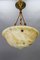 French Art Deco Cream-Colored Alabaster Pendant Light, 1930s 10