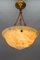 French Art Deco Cream-Colored Alabaster Pendant Light, 1930s 9