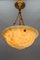 French Art Deco Cream-Colored Alabaster Pendant Light, 1930s 6