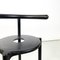 Italian Modern Black Metal Plastic Chairs attributed to Anna Castelli Kartell for Castelli / Anonima Castelli, 1990s, Set of 2 8