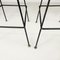 Mid-Century American Black & White Metal High Stools attributed to Bertoia for Knoll, 1960s, Set of 4 16