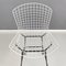 Mid-Century American Black & White Metal High Stools attributed to Bertoia for Knoll, 1960s, Set of 4 6