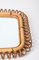Mid-Century French Riviera Round Rattan Wall Mirror by Franco Albini, 1960s, Image 5