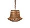 Lámpara colgante Mid-Century de bambú y ratán de estilo Louis Sognot, años 60, Imagen 7