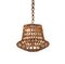 Mid-Century Bamboo and Rattan Hanging Lamp in Louis Sognot Style, 1960s, Image 4