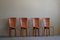 Chaises de Salle à Manger Modernes en Cuir Cognac par Mario Bellini, Italie, 1970s, Set de 4 17