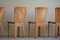 Italian Modern Dining Chairs in Cognac Leather by Mario Bellini, 1970s, Set of 4 5