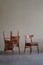 Danish Modern Model Ch30 Dining Chairs in Oak & Fabric attributed to Hans J. Wegner, 1960s, Set of 4 5