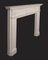 Antique English Statuary White Marble Fireplace Mantel, 1830 2