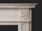 Antique English Statuary White Marble Fireplace Mantel, 1830 5