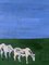 White Horses, 1950s, Oil Painting, Framed 7