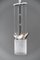 Lámparas colgantes Art Déco de níquel con varillas de vidrio, años 20. Juego de 3, Imagen 14