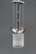 Lámparas colgantes Art Déco de níquel con varillas de vidrio, años 20. Juego de 3, Imagen 13