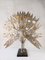 Large Brass and Agate Peacock Table Lamp attributed to Willy Daro, 1970s, Image 1