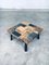 Brutalist Style Coffee Table in Slate Stone, 1970s 7