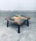 Brutalist Style Coffee Table in Slate Stone, 1970s 11