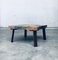 Brutalist Style Coffee Table in Slate Stone, 1970s 13