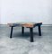 Tavolino da caffè in stile brutalista in pietra ardesia, anni '70, Immagine 13