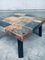 Brutalist Style Coffee Table in Slate Stone, 1970s, Image 6