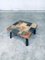 Brutalist Style Coffee Table in Slate Stone, 1970s 10