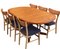 Large Oval Dining Table in Teak from AM Møbler, Denmark, 1960s, Image 8