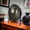 Espejo de tocador victoriano antiguo ovalado, Imagen 8