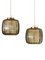 Hanging Window Lamps in Green-Brown Glass by Carl Fagerlund for Orrefors, 1960s, Set of 2, Image 1