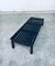 Vintage Low Slat Bench in Stained Pine, 1960s, Image 5