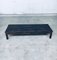 Vintage Low Slat Bench in Stained Pine, 1960s, Image 1