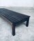 Vintage Low Slat Bench in Stained Pine, 1960s, Image 9