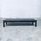 Banc Bas Vintage en Pin Teint, 1960s 15