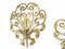 Wall Lights Wrought Iron Gold atributted to Colli, 1950s, Set of 2, Image 2