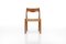 Dining Chairs in Teak and Paperboard by Juul Kristensen, 1960s, Set of 8, Image 3