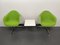 Airport Tandem 2-Sitzer Bank mit Tisch von Ray & Charles Eames für Herman Miller International Collection - Vitra, Deutschland, 1960er 1