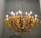 Large Bronze Crystal Chandelier with 24 Lights, 1960s, Image 3