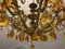 Large Bronze Crystal Chandelier with 24 Lights, 1960s, Image 7