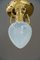 Art Deco Ceiling Lamp with Opaline Glass Shade, Vienna, Austria, 1920s, Image 3