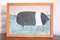 British School Artist, Naive Saddleback Pig, 20. Jh., Acryl an Bord, Gerahmt 2