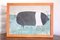 British School Artist, Naive Saddleback Pig, 20th Century, Acrylic on Board, Framed 2