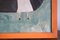 British School Artist, Naive Saddleback Pig, 20e siècle, Acrylique sur Panneau, Encadré 9