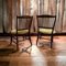 Edwardian Mahogany Oval Based Hall Chairs, Set of 2 5