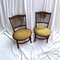 Edwardian Mahogany Oval Based Hall Chairs, Set of 2 1