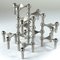 Modular Candleholders attributed to W. Stoff & H. Nagel for Bayerische Metall Fabrik, 1970s, Set of 10 2