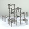 Modular Candleholders attributed to W. Stoff & H. Nagel for Bayerische Metall Fabrik, 1970s, Set of 10 6