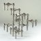 Modular Candleholders attributed to W. Stoff & H. Nagel for Bayerische Metall Fabrik, 1970s, Set of 10 3